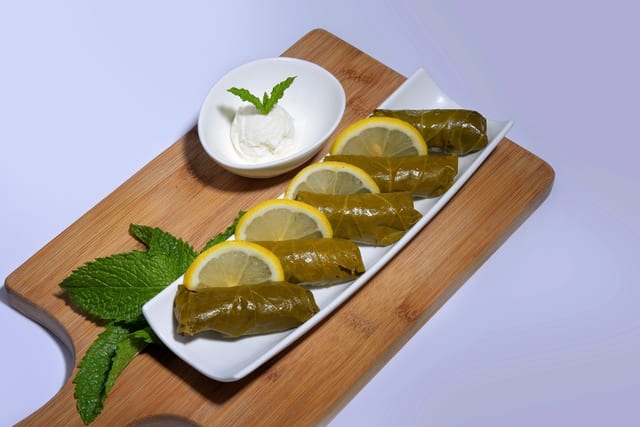 Stuffed Grape Leaves.